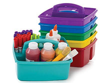Load image into Gallery viewer, Storex Classroom Caddy, 9.25 x 9.25 x 5.25 Inches, Assorted Colors, Color Assortment Will Vary, Case of 6 (00940U06C), Small Caddy
