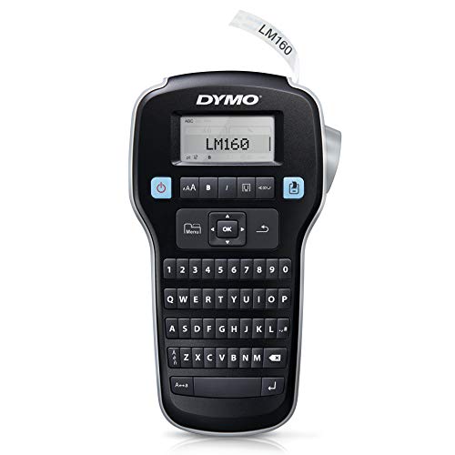 DYMO Label Maker LabelManager 160 Portable Label Maker, Easy-to-Use, One-Touch Smart Keys, QWERTY Keyboard, Large Display, for Home & Office Organization