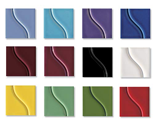 Sax True Flow Gloss Glaze Set, Assorted Gloss Colors, Set of 12 Pints - 406469