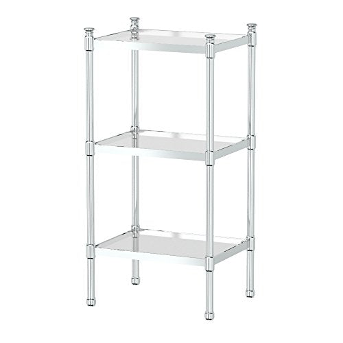 Gatco 1351 3-Tier Rectangle Taboret in Chrome