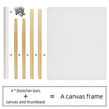 Load image into Gallery viewer, 16 x20 Inch Canvas Boards for Painting, Art Stretcher Bars,DIY Solid Wood Canvas Panels Frame,Art Blank canvases for Painting,Frames for Canvas Paintings,Easy to Build Canvas Stretching System
