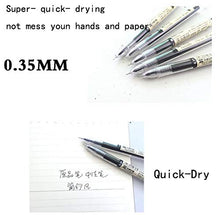 Load image into Gallery viewer, Liquid Ink Rollerball Pens Ballpoint Pens Gel Ink Pen Quick-Drying Extra-Fine Premium Japanese Style 0.35mm point Rolling Ball Maker Pens for Office School Stationery Supply 12 Pcs/Set Black
