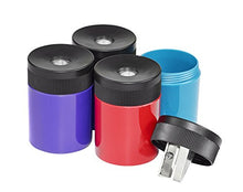 Load image into Gallery viewer, STAEDTLER pencil sharpener, premium quality sharpener with screw-on lid, prevents accidental openings, compact size for pencil case and work-station, 511 63BK (Pack of 1) , Assorted colors.
