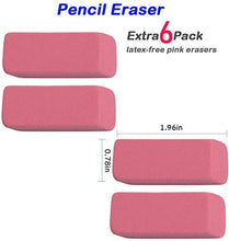 Load image into Gallery viewer, Sooez Pencil Erasers, 90 Pack Pencil Top Erasers &amp; 6 Pack Pink Erasers, Cap Erasers Eraser Tops Pencil Eraser Toppers Erasers Studying Supplies for Teachers Pencil Erasers
