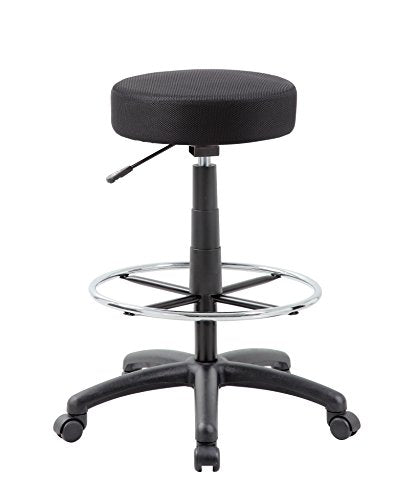 Boss Office Products DOT Drafting Stool in Black