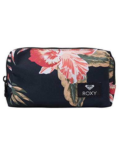Roxy Women's Pipeline Pencil Case Pouch, anthracite castaway floral, One Size