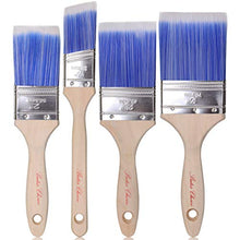 Load image into Gallery viewer, Bates Paint Brushes - 4 Pack, Treated Wood Handle, Paint Brush, Paint Brushes Set, Professional Brush Set, Trim Paint Brush, Paintbrush, Small Paint Brush, Stain Brush
