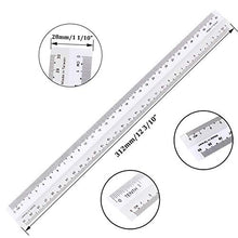 Load image into Gallery viewer, AConnet 36 Pack Clear Plastic Ruler 12 Inch Flexible Ruler Shatter Resistant Straight Ruler for Woodworking, Arts, Crafts, Scrapbooking, Carpentry, Student School Offices and General Home Use

