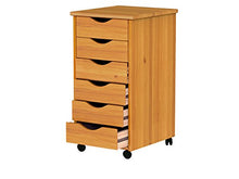 Load image into Gallery viewer, ADEPTUS 6 Drawer Roll Cart Solid Wood, Pine
