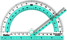 Load image into Gallery viewer, Helix Shatter-Resistant Swing Arm 180 Degree Protractor, 6 Inch / 15cm, Assorted Colors
