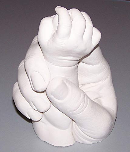 Luna Bean Keepsake Hands Plaster Statue DIY Couples Hand Molding & Casting Kit