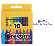 Load image into Gallery viewer, 12 Pack Crayons - Wholesale Bright Wax Coloring Crayons in Bulk, 10 Per Box, 12 Box Bundle Art Set
