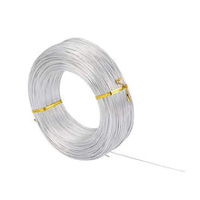 Load image into Gallery viewer, Pandahall 984 Feet Silver Aluminum Craft Wire 20 Gauge Flexible Metal Wire for Jewelry Making
