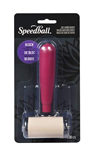 Speedball Deluxe Soft Rubber Brayer, 2-Inch