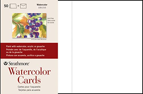 Strathmore 105-210-1 Watercolor Cards, Cold Press, 5