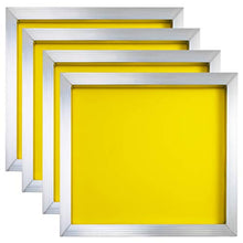 Load image into Gallery viewer, VEVOR Screen Printing 4 Color 2 Station Screen Printing Machine and 4 Pieces 20x20 Inch Aluminum Screen Frame with Yellow 355 Count Mesh
