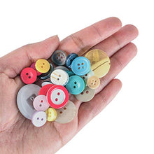 Load image into Gallery viewer, Scrambled Assortment Bag of Buttons for Arts &amp; Crafts, Decoration, Collections, Sewing, and More! Different Colors and Size from 3/8&quot; to 1.5&quot; (100 Pack)
