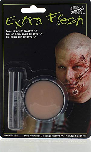 Mehron Makeup Extra Flesh with Fixative A for Special Effects | Halloween | Movies - .3oz Carded