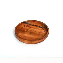 Load image into Gallery viewer, Kaizen Casa 4 Piece Set, Natural Acacia Wood Coasters, Set of 4
