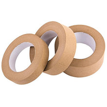 Load image into Gallery viewer, Looneng Water Activated Gummed Kraft Paper Tape - 24mm Width x 54.7 yd Length - Stretching Paper, Tamper Evident
