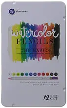 Load image into Gallery viewer, Prima Marketing WPSET-76714 The Basics Mixed Media Watercolor Pencils (12 Pack)
