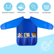 Load image into Gallery viewer, Kuuqa Waterproof Children Art Smock Kids Art Aprons with 3 Roomy Pockets,Painting Supplies (Paints and brushes not included)
