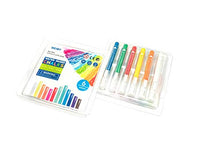 Load image into Gallery viewer, WEIMY Dustless Pushable School Chalk Non-Toxic Colored Chalk 1.0mm Tip Art Tool for Chalkboard Blackboard Kids Children Drawing Writing, 6 Pack (White, Orange,Yellow,Red, Light blue,Light green)
