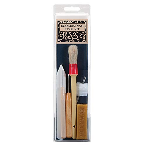 Lineco Bookbinding Tool Kit for Beginners, Bookbinders and Craft Makers. Includes Awls for Making Holes, 6