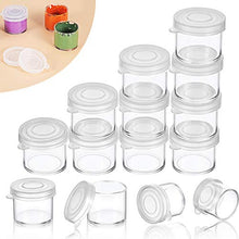 Load image into Gallery viewer, 50 Pieces Plastic Mini Containers with Lids, Small Paint Cup, Plastic Mini Paint Containers DIY Craft Storage Containers Craft Paint Cup for Paint Beads Seeds Clay or Others
