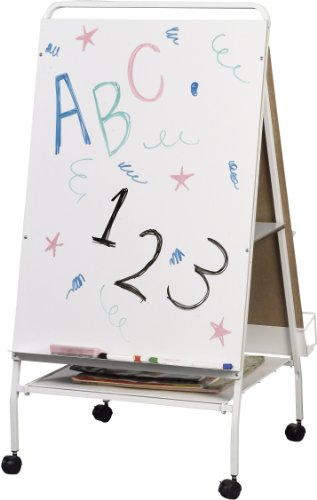 Best-Rite Baby Folding Easel with Middle Storage Tray, Teacher Easel Station (784)