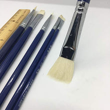 Load image into Gallery viewer, XDT#839 Bright Artist Paint Brushes 6pc White Goat #2 #4 #6 #8 #10 #12 Watercolor
