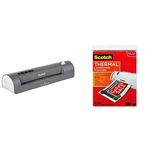 Load image into Gallery viewer, Scotch Thermal Laminator, 2 Roller System for a Professional Finish, Use for Home, Office or School &amp; Thermal Laminating Pouches, 8.9 x 11.4-Inches, 3 mil Thick, 20-Pack, Clear

