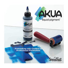 Load image into Gallery viewer, Akua Kolor AKCR Water Based Monotype Ink, Non-Toxic, 4 oz. Bottle, 1.6&quot; Height, 1.6&quot; Width, 4.75&quot; Length, Crimson Red
