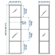 Load image into Gallery viewer, IKEA Glass-Door Cabinet, Black-Brown
