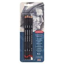 Load image into Gallery viewer, Derwent Charcoal Pencils, Pack, 4 Count (39000)
