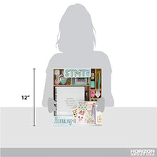 Load image into Gallery viewer, STMT DIY Journaling Set by Horizon Group USA, Personalize &amp; Decorate Your Planner/Organizer/Diary with Stickers,Gems,Glitter Frames,Glitter Clips,Magnetic Bookmarks,Tassel Keychain &amp; More.Pen Included
