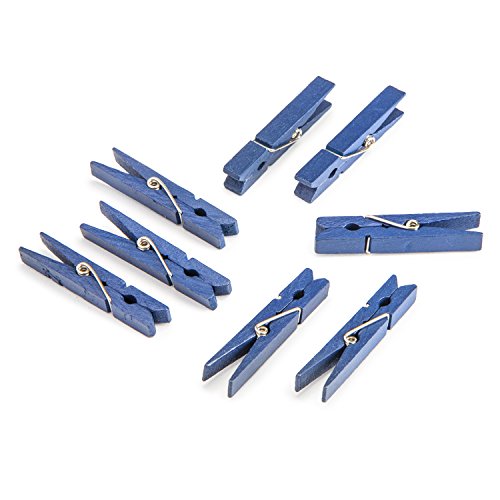 Darice Navy Blue, 1 7/8 inch Clothespins Medium Size Clothepins, 30 Piece