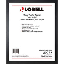 Load image into Gallery viewer, Lorell Solid Wood Poster Frame, 22&quot; x 28&quot; (49222)
