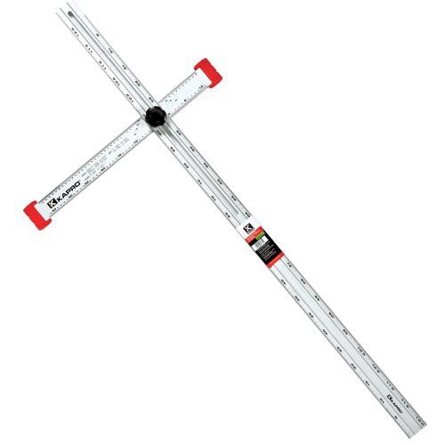 Kapro 317-48-A Aluminum Adjustable Drywall Layout and Marking T-Square, 48-Inch Length