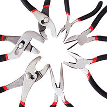 Load image into Gallery viewer, FASTPRO 7-piece Utility Pliers Set, Includes Slip Joint Pliers, Long Nose Pliers, Diagonal Pliers, Groove Joint Pliers, Linesman Pliers and Mini Long Nose Pliers, Dipped Handle
