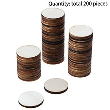 Load image into Gallery viewer, Boao 200 Pieces Unfinished Wood Slices Round Disc Circle Wood Pieces Wooden Cutouts Ornaments for Craft and Decoration (1.5 Inch)
