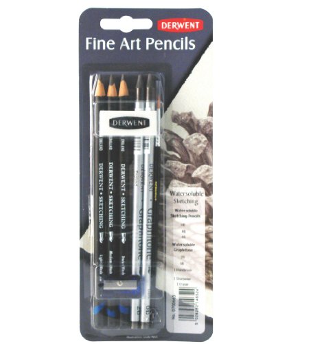 Derwent Water Soluble Sketching Mixed Media, Pack, 8 Count (0700665)