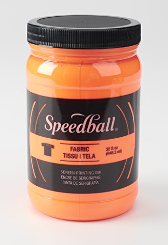Speedball Fluorescent Screen Printing Ink, 32 fl. oz, Orange