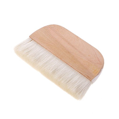 Qupida 8in Goat Hair Hake Brushes Wooden Handle Watercolor Brush Paint Brush Art Supplies