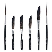 Load image into Gallery viewer, Custom Shop Pinstriping Brush Master Set (Sword #0, 00, 000, Scroll #1 &amp; #2, Long Liner #00) - The Complete Set of Every Brush Style and Size - High Performance Striping Brushes
