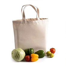 Load image into Gallery viewer, Axe Sickle 4PCS Canvas Tote Bag Bottom Gusset 14 X 14 X 5 inch Heavy 12oz Tote Shopping Bag, Washable Grocery Tote Bag, Craft Canvas Bag with Handle, White.
