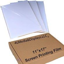 Load image into Gallery viewer, 4UMedia&amp;DisplayLLC -11&quot;x17&quot; Waterproof Inkjet Transparency Silk Screen Printing Film Paper 25 Sheets
