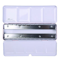 Load image into Gallery viewer, MEEDEN Empty Watercolor Tins Box Palette Paint Case, Medium Pink Tin with 24 Pcs Half Pans
