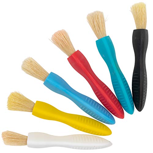 Ready 2 Learn Triangle Grip Paint Brushes - Set of 6 - 18m+ - Easy to Grip Paint Brushes for 2, 3 and 4 Year Olds - Encourage Writing Grip