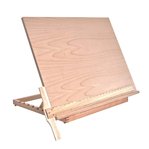 US Art Supply Extra Large Adjustable Wood Artist Drawing & Sketching Board 26